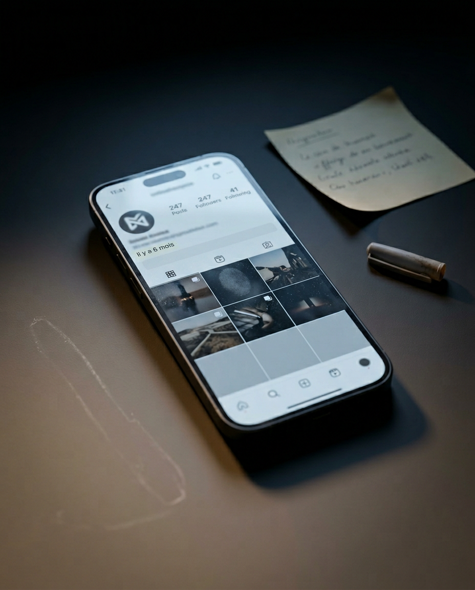 Profil Instagram inactif depuis 6 mois - community management Suisse romande