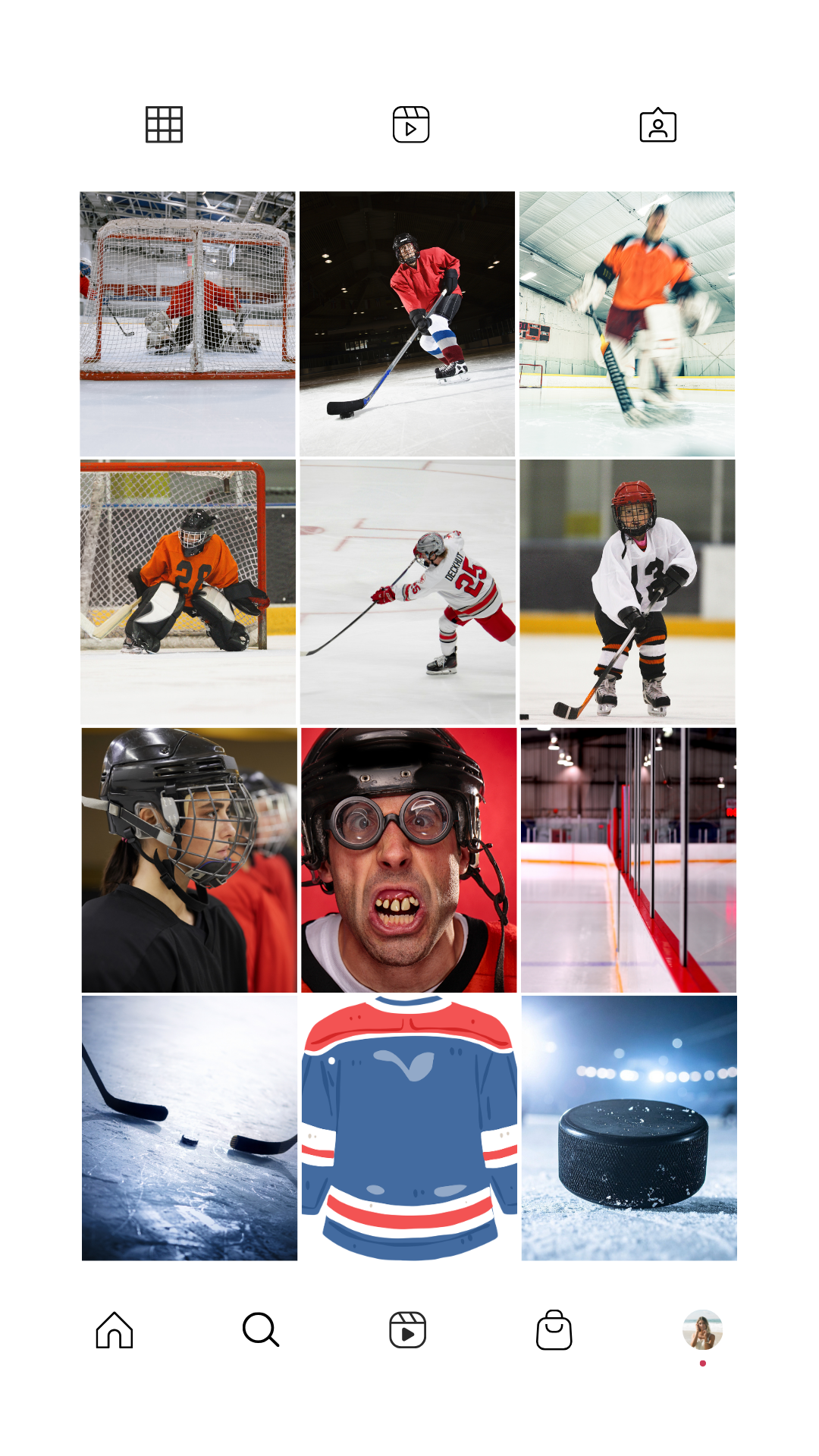 Feed Instagram club de hockey amateur - community management club sportif